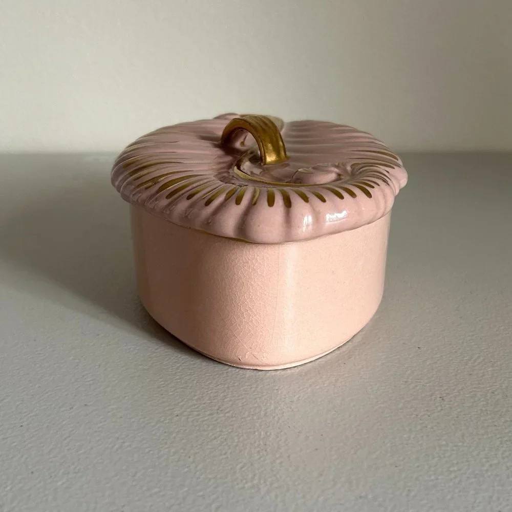 Vintage Vanity Powder Jewelry Jar